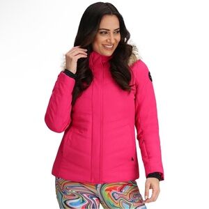 Obermeyer Tuscany II Jacket in Showstopper Hot Pink Ski Snow Coat